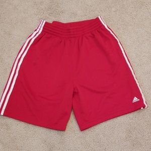Adidas men's medium red shorts